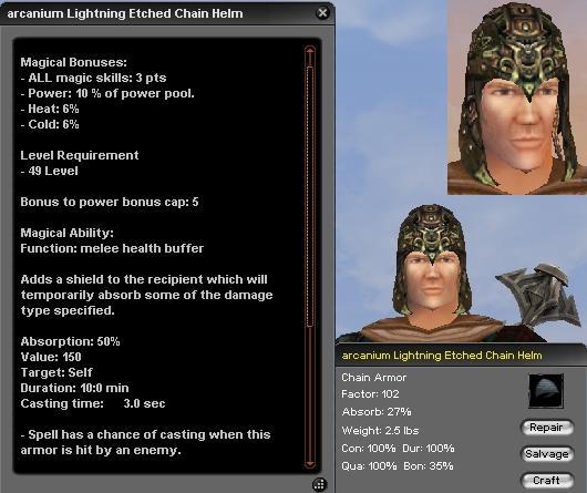 Picture for Arcanium Lightning Etched Chain Helm (Alb)